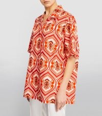 ETRO Printed Short-Sleeved Shirt 0750 Orange | women’s oversized retro print shirts