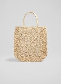 L.K. Bennett Fatema Natural Jute Tote Bag By Maison Bengal / woven summer bags / chic shopper