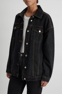 CAMILLA AND MARC Isla Jacket in Sombre Charcoal ~ women’s relaxed fit 90s inspired denim jackets