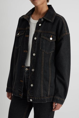 CAMILLA AND MARC Isla Jacket in Sombre Charcoal ~ women’s relaxed fit 90s inspired denim jackets