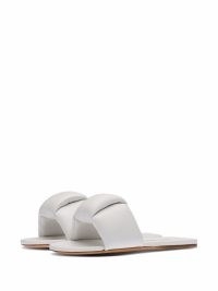 Miu Miu padded leather slides | white slip on flats