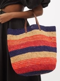SENSI STUDIO El Viajero striped straw bag – VIBRANT SUMMER TOTE BAGS