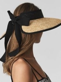 REISS KYLIE Oversized Visor / women’s chic summer visors / vacasion accessories / holiday sun hats