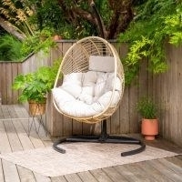 Singapore Hanging Egg Chair ~ retro garden swing chairs ~ decking seating ~ stylish outdoor furniture