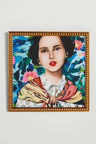 Artfully Walls Woman & Flowers Wall Art ~ Tali Yalonetzki portrait prints ~ beautiful artwork ~ women’s portraits ~ vibrant paintings of women