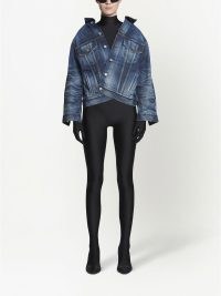 Balenciaga Swing denim jacket Blue Stonewash | women’s casual designer jackets