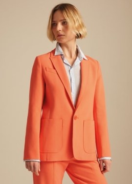 ME and EM Colour Pop Boyfriend Blazer in Aranciata / women’s orange blazers / vibrant jackets - flipped