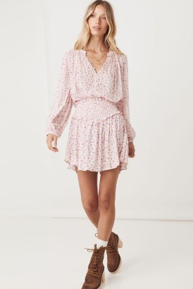 SPELL DOLLY MINI SKIRT Ditsy Pink ~ boho floral skirts ~ bohemian summer fashion