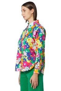 gorman FLOWER MARKET SHIRT / womens multicoloured floral print shirts / retro print fashion