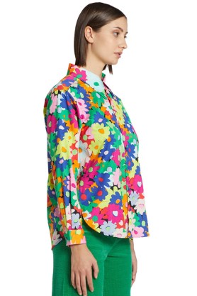 gorman FLOWER MARKET SHIRT / womens multicoloured floral print shirts / retro print fashion - flipped