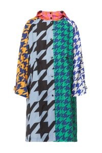 gorman HOUNDSTOOTH TRENCH RAINCOAT / multicoloured mixed check print raincoats / women’s checked coats