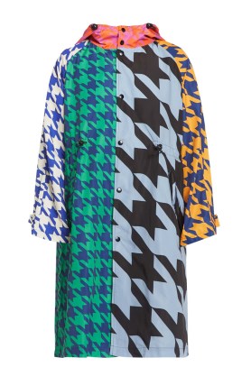 gorman HOUNDSTOOTH TRENCH RAINCOAT / multicoloured mixed check print raincoats / women’s checked coats - flipped
