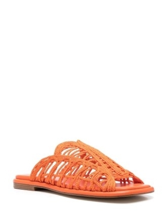 Hereu woven open-toe sandals – orange woven sandal