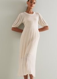 L.K. BENNETT Ivy Cream Knit Dress ~ chic knitted dresses