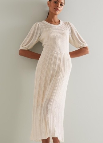 L.K. BENNETT Ivy Cream Knit Dress ~ chic knitted dresses