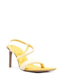 Jacquemus Limone strappy slingback sandals ~ asymmetric strap square toe sandal
