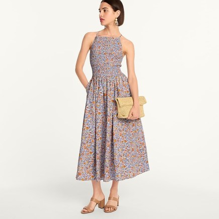 J.CREW Friday dress in afternoon floral / sleeveless fit and flare summer dresses