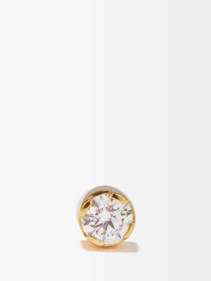 SOPHIE BILLE BRAHE Diamant diamond & 18kt gold single stud earring – womens understated earrings – MATCHESFASHION women’s fine jewellery