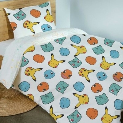Canningvale Pokémon Quilt Cover Set – Pikachu Friends – crafted with all natural fibres – soft and smooth