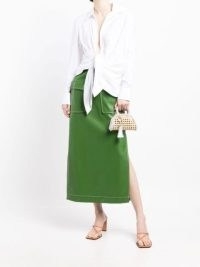 Rosantica Schultz tassel-detail tote bag ~ mini rattan handbags ~ small summer occasion bags