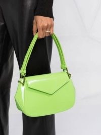 Bottega Veneta Toyin shoulder bag | luxe lime green leather bags | luxury designer handbags at FARFETCH