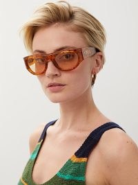 JACQUES MARIE MAGE Clyde round tortoiseshell-acetate sunglasses ~ women’s chic thick framed brown tort sunnies ~ women’s retro style eyewear ~ summer holiday accessories