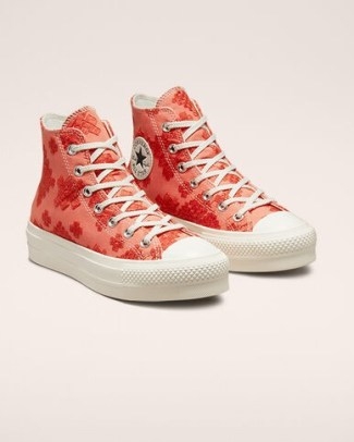 Converse Chuck Taylor All Star Lift Platform Tonal Embroidery – summer style - flipped