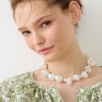 J.CREW Turbo shell necklace – sea inspired summer jewellery – holiday necklaces with shells and rose quartz – beautiful vacation jewelry