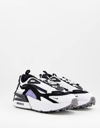 Nike Air Max Furyosa trainers in off white and black – ASOS - flipped