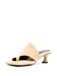 Proenza Schouler open-toe mule sandals – luxe beige square toe mules – farfetch – women’s chic designer footwear