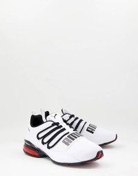 Puma cell regulate trainers mens – ASOS – white black and red