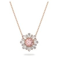 SWAROVSKI Sunshine pendant Pink, Rose-gold tone plated ~ crystal pendants ~ necklaces with clear and coloured crystals