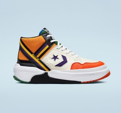 Converse Weapon CX NBA 75th Anniversary – Mid-top shoe with leather upper – Color pops inspired by successful NBA franchises - flipped