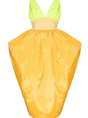 Christopher John Rogers colour-block balloon gown / sleeveless colourblock gowns / women’s designer occasion fashion / farfetch - flipped