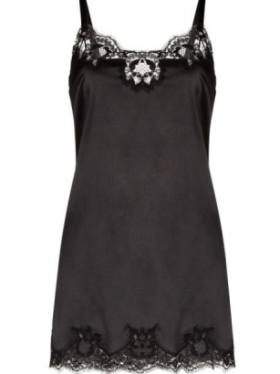 Dolce & Gabbana lace-panel sleeveless dress | cami strap LBD | designer mini length slip dresses | FARFETCH - flipped