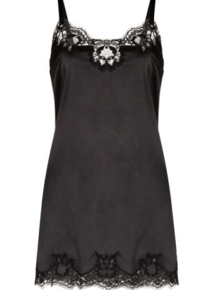 Dolce & Gabbana lace-panel sleeveless dress | cami strap LBD | designer mini length slip dresses | FARFETCH