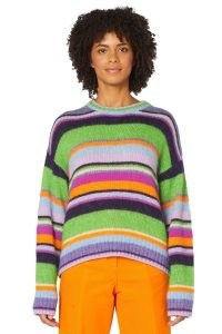 gorman ALL IN JUMPER STRIPE | women’s striped drop shoulder jumpers | womens multicoloured knitwear