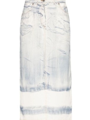 Jean Paul Gaultier trompe l’oeil-print silk skirt | printed midi skirts | women’s designer fashion | FARFETCH - flipped