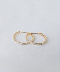 JENNI KAYNE June Baguette Hoops ~ 14k solid gold hoop earrings with diamonds ~ women’s luxury everyday jewelry ~ womens luxe jewellery