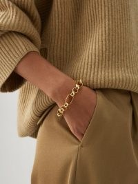 LAURA LOMBARDI Elena 14kt gold-plated rope-chain bracelet – women’s chunky bracelets