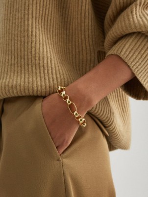 LAURA LOMBARDI Elena 14kt gold-plated rope-chain bracelet – women’s chunky bracelets - flipped