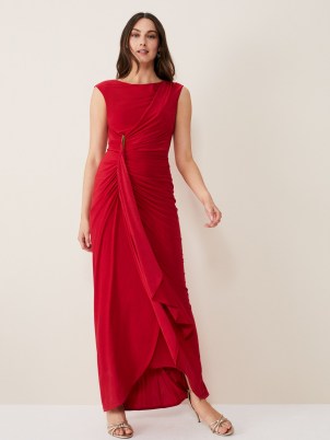 John Lewis Phase Eight Donna Maxi Dress, Scarlet - flipped