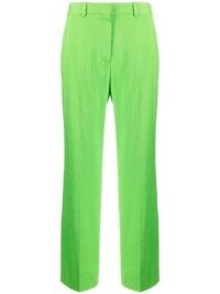 Victoria Beckham straight-leg tailored trousers in apple green – women’s designer clothes at farfetch