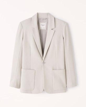 Abercrombie & Fitch Single-Breasted Blazer ~ women’s on-trend blazers ~ womens smart wardrobe essentials - flipped