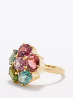IRENE NEUWIRTH Gemmy Gem tourmaline & 18kt gold ring ~ women’s luxe gemstone rings ~ women’s multicoloured fine jewellery ~ MATCHESFASHION - flipped