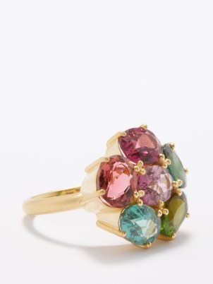 IRENE NEUWIRTH Gemmy Gem tourmaline & 18kt gold ring ~ women’s luxe gemstone rings ~ women’s multicoloured fine jewellery ~ MATCHESFASHION