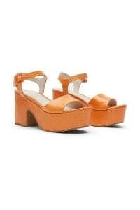 gorman SUNNY PLATFORM in Tan | chunky block heel snake effect platforms | women’s retro inspired sandals