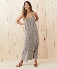 JENNI KAYNE Leopard Slip Dress | ankle length animal print cami shoulder strap dresses