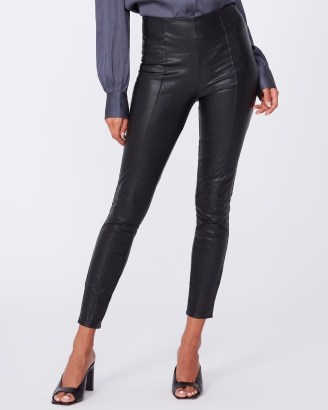 PAIGE Kiana Legging Black Vegan Leather – faux leather skinnies – women’s high waist skinny trousers