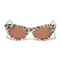 Lele Sadoughi LEOPARD DOWNTOWN CAT-EYE SUNGLASSES | vintage shaped animal print sunnies | women’s retro summer eyewear